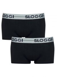 Sloggi Men Hipster Go  H Ανδρικό Boxer Σετ 2 Τεμάχια Μαύρο