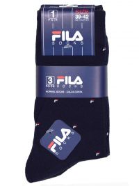 Fila Κάλτσα Casual με Logo Σετ 3 Ζεύγη F5279