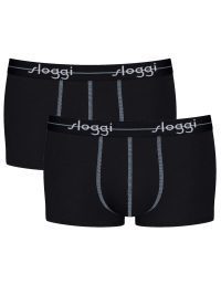 Sloggi Men Start Hipster  Ανδρικό Boxer Σετ 2 Τεμάχια Μαύρο