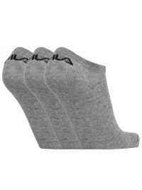 Fila FU 9100 NOS Socks Unisex Αθλητικό Σοσόνι Σετ 3 Ζεύγη Grey