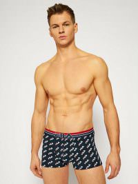 Fila Boxer Εξωτερικό Λάστιχο με Τύπωμα Blue