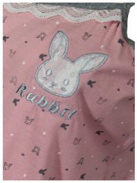 Πυζάμα Γυναικεία Καλοκαιρινή Rabbit Pink