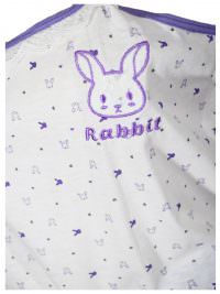 Πυζάμα Γυναικεία Καλοκαιρινή Rabbit Purple