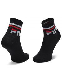 Fila Socks Παιδική Κάλτσα Ημίκοντη 3 Ζεύγη Black