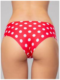 MEMEME POLKA DOT FIERY RED THONG