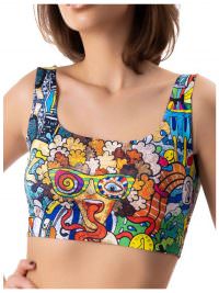 MEMEME Γυναικείο Seamless Μπουστάκι Crop Top Psychotropic