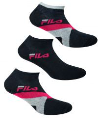 Fila Σοσόνια Ανδρικά Σετ 3 Ζεύγη Pattern Black