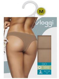 Sloggi Go H Γυναικεία Brazil Organic Cotton 2Pack Nostalgic Brown