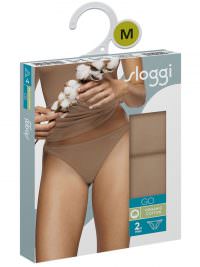 Sloggi Go H Mini Γυναικεία Σλιπάκια Organic Cotton 2Pack Nostalgic Brown