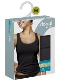 Sloggi Go H Tank Top Γυναικεία Φανελάκια Organic Cotton 2Pack Black