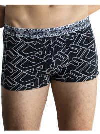 Fila Ανδρικό Boxer Εξωτερικό Λάστιχο Print Black-White