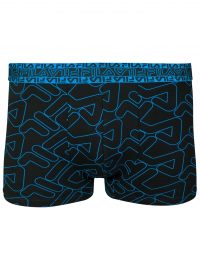 Fila Ανδρικό Boxer Εξωτερικό Λάστιχο Print Black-Light Blue