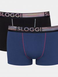 Sloggi men Go ABC Natural H Hipster C2P Ανδρικό Boxer Organic Cotton Black+Blue