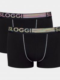 Sloggi men Go ABC Natural H Hipster C2P Ανδρικό Boxer Organic Cotton Black+Black