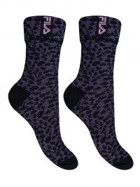 Fila Κάλτσα Αθλητική Γυναικεία Animal Print Black-Purple
