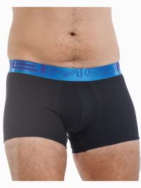 ΜΕΙ Ανδρικό Boxer Βαμβακερό Εξωτερικό Λάστιχο Black-Blue