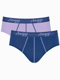 Sloggi Men Start Midi C2P Σετ 2 Τεμάχια Blue-Lilac