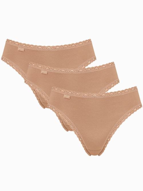 24-7 COTTON LACE BEIGE 3 PACK