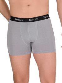 Berrak Ανδρικό boxer modal εξωτερικό λάστιχο Light Grey