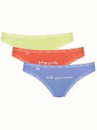 Sloggi 24/7 Weekend H Holiday Tanga C3P Γυναικεία Σλιπάκια Multicolor