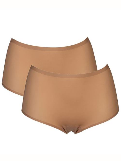 after eden high waist brief beige 2 pack