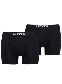 Levi`s Men Solid Basic Boxer Σετ 2 Τεμάχια Black