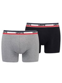 Levi`s Men Sprtswr Logo Boxer Σετ 2 Τεμάχια Middle Grey Melange