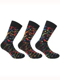 Fila Κάλτσες Ανδρικές Casual Paint Stripes Σετ 3 Ζεύγη Multicolor