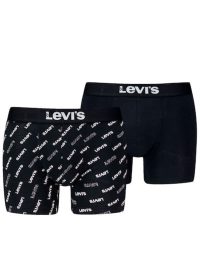 Levi`s Men Logo Aop Boxer Σετ 2 Τεμάχια Black/White
