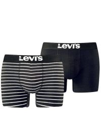 Levi`s Men Vintage Stripe Boxer Σετ 2 Τεμάχια Jet Black