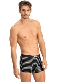 Levi`s Men Vintage Stripe Boxer Σετ 2 Τεμάχια Jet Black