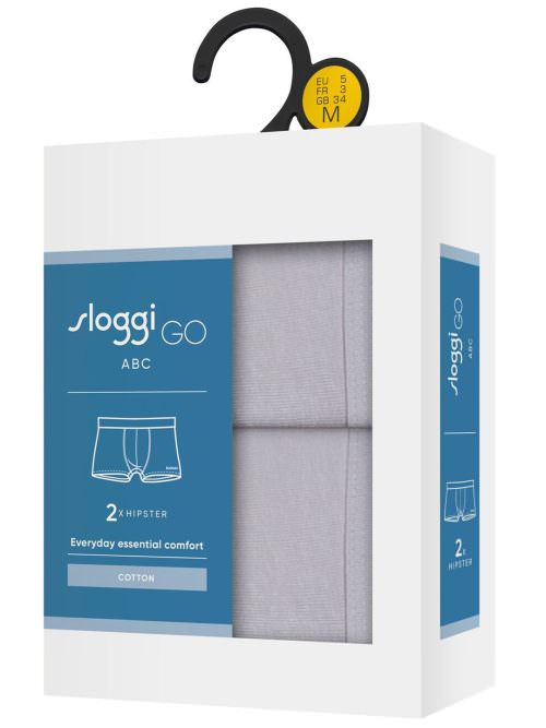 sloggi men go abc 2.0 h hipster grey 2p box