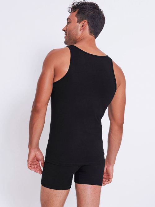 sloggi men go abc 2.0 h tank top black body back