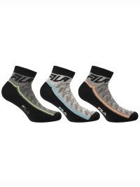 Fila Ανδρική Αθλητική Κάλτσα Fitness Quarter Socks Ημίκοντη Σετ 3 Ζεύγη Multicolor