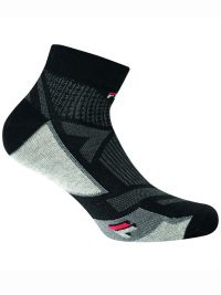 Fila Ανδρική Αθλητική Κάλτσα Fitness Quarter Socks Ημίκοντη Σετ 3 Ζεύγη Black-Grey