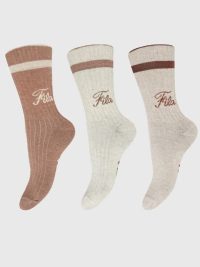 Fila Κάλτσες Αθλητικές Γυναικείες Lifestyle Normal Socks Earth