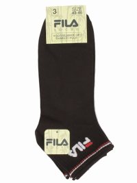 Fila Bamboo Quarter Socks Σετ 3 Ζεύγη Black