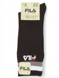 Fila Bamboo Normal Socks Σετ 3 Ζεύγη Black