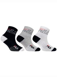 Fila Quarter Junior Κάλτσες Παιδικές Ημίκοντες Σετ 3 Ζεύγη Multicolor