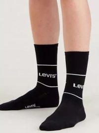 Levi`s Κάλτσες Ανδρικές Short Cut Logo Sport Σετ 2 Ζεύγη Black