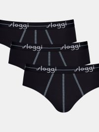 Sloggi Men Start Midi C3P Σετ 3 Τεμάχια Black