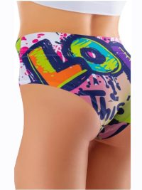 Mememe Fahion Love Mural Highwaist Slip Multicolor