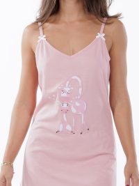 ΜΕΙ Νυχτικό Καλοκαιρινό Giraffe Pink