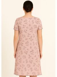 Νινα Νυχτικό Καλοκαιρινό Viscose Floral Pink